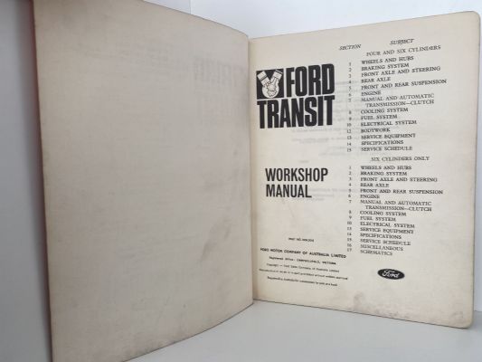 FORD TRANSIT - Workshop Repair Manual