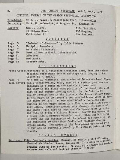 THE ONSLOW HISTORIAN: Vol. 3 - No. 4, 1973