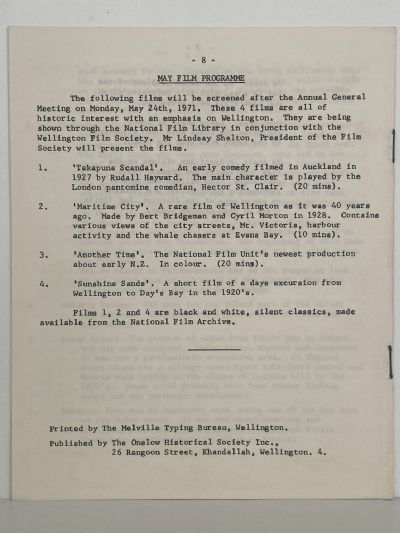 THE ONSLOW HISTORIAN: Vol. 1 - No. 2, May 1971