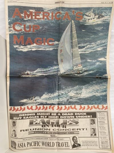 OLD NEWSPAPER: The Press, Christchurch 15 May 1995 - Americas Cup coverage
