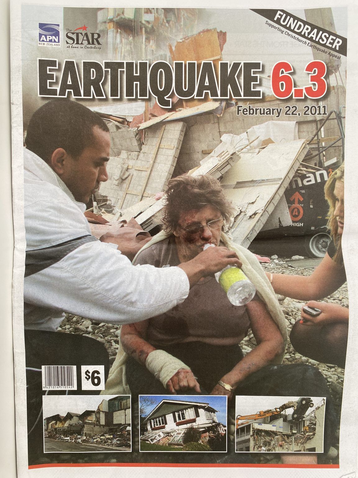 OLD NEWSPAPER: The Star - Christchurch Earthquake Special edition, February 2011
