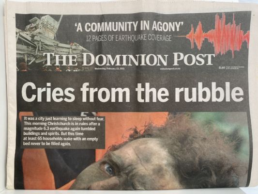 OLD NEWSPAPER: The Dominion Post, 23 February 2011 - Christchurch earthquakes