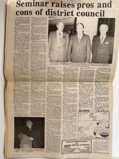 OLD NEWSPAPER: Waitomo News - Otorohanga Centennial 1885 - 1985