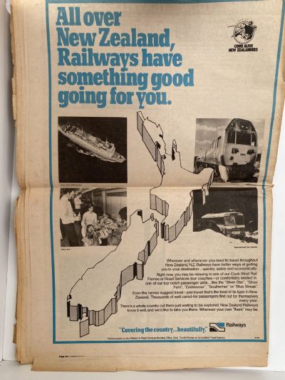 OLD NEWSPAPER: Cook Straight Ferry Line - Passengers' Magazine, No.5 Nov 1975