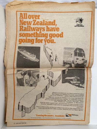 OLD NEWSPAPER: Cook Straight Ferry Line - Passengers' Magazine, No.7 March 1976