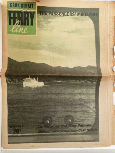 OLD NEWSPAPER: Cook Straight Ferry Line - Passengers' Magazine, No.6 December 1975