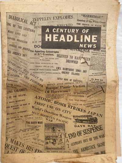 OLD NEWSPAPER: The Evening Post, Wellington 1965 - A Century of Headline News