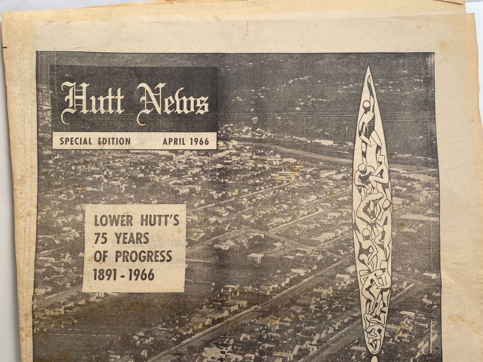 OLD NEWSPAPER: Hutt News, April 1966 - 75th Jubilee of Lower Hutt 1891 to 1966