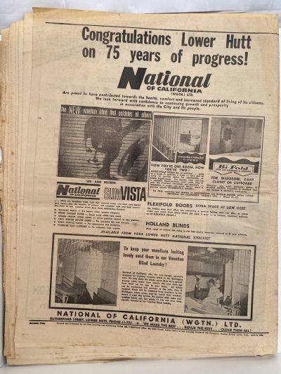 OLD NEWSPAPER: Hutt News, April 1966 - 75th Jubilee of Lower Hutt 1891 to 1966