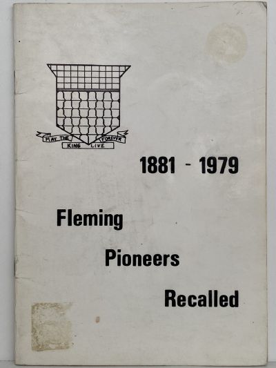 Fleming Pioneers Recalled 1881 - 1979