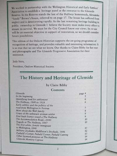THE ONSLOW HISTORIAN: The History and Heritage of Glenside