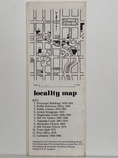 VINTAGE LEAFLET: Canterbury Provincial Buildings