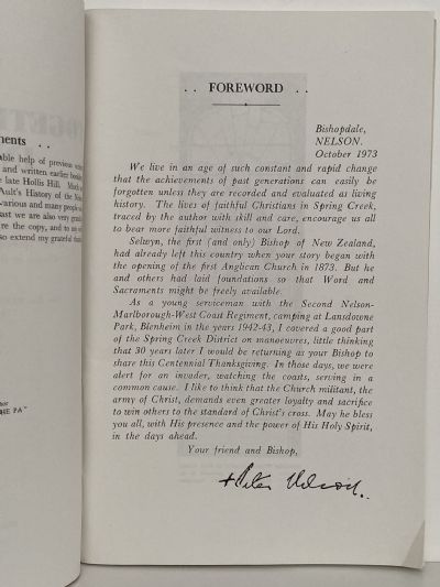 TOGETHER IN FAITH: History to Commemorate Spring Creek Parochial District