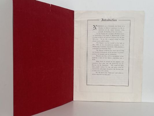 MARLBOROUGH HISTORICAL PAGEANT - Anniversary Day Programme 1959
