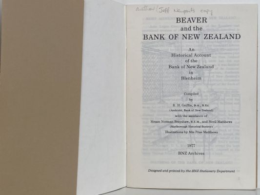 BEAVERTOWN and the BANK OF NEW ZEALAND: Historical Account