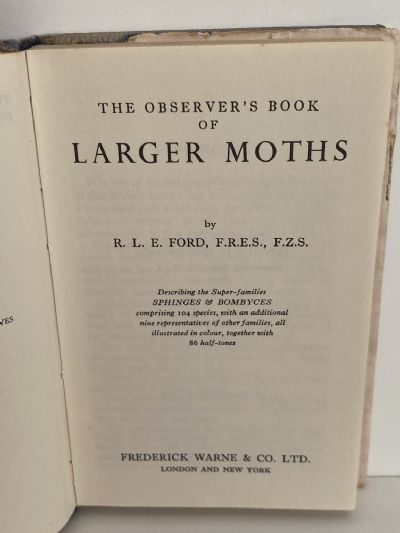 The Observer's Book of LARGER MOTHS