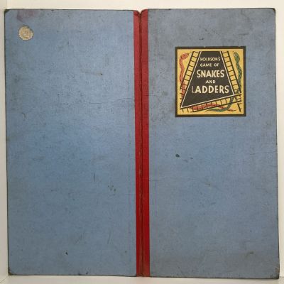 VINTAGE BOARD GAME: Holdson's Game of Snakes and Ladders 1950s