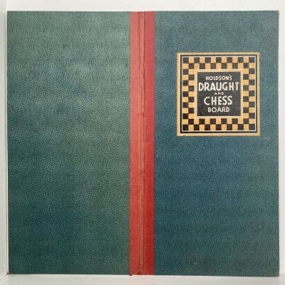 VINTAGE BOARD GAME: Holdson's Draught and Chess Board 1950s