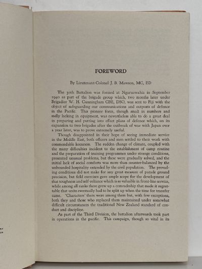 PACIFIC KIWIS: Story of Service by the 30th Battalion in the Pacific