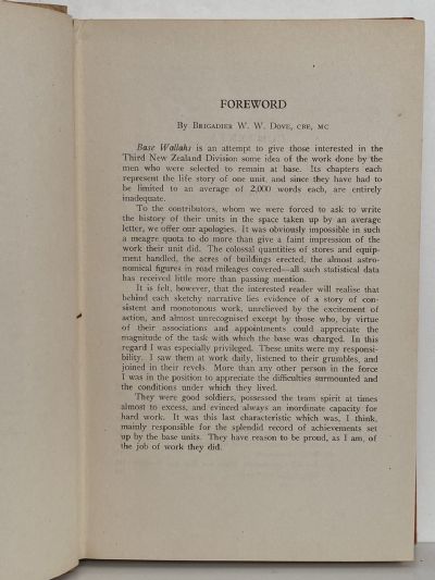 BASE WALLAHS: Story of the Units of the Base Organisation 2 NZEF IP