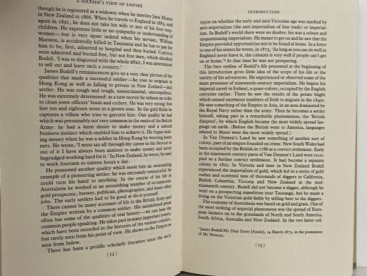 A SOLDIER'S VIEW OF EMPIRE: The reminiscences of James Bodell 1831-1892