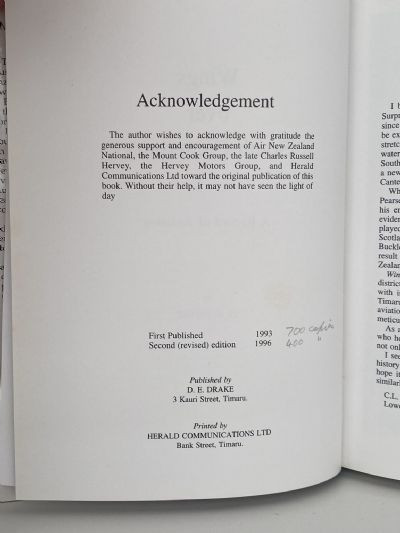 WINGS OVER SOUTH CANTERBURY: A Record of Aviation