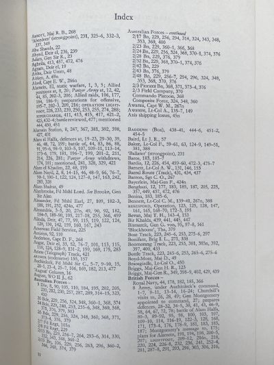 ALAM HALFA and ALAMEIN: History of New Zealand in the Second World War 1939-45