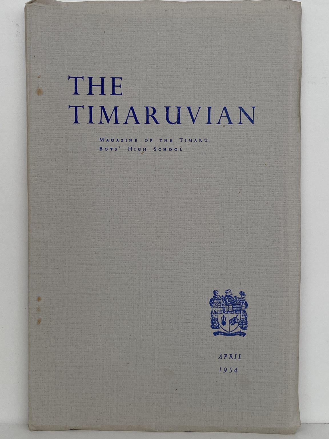THE TIMARUVIAN: Magazine of the Timaru Boys' High School and its Old Boys' Association 1954
