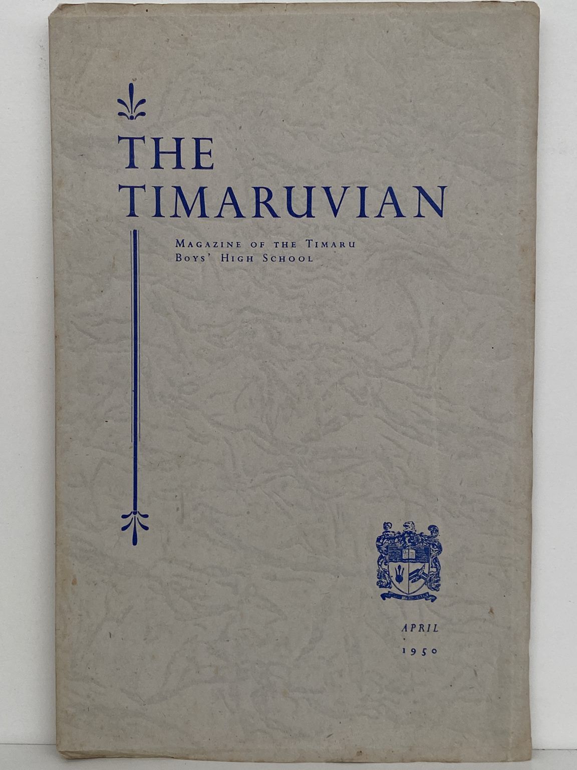 THE TIMARUVIAN: Magazine of the Timaru Boys' High School and its Old Boys' Association 1950
