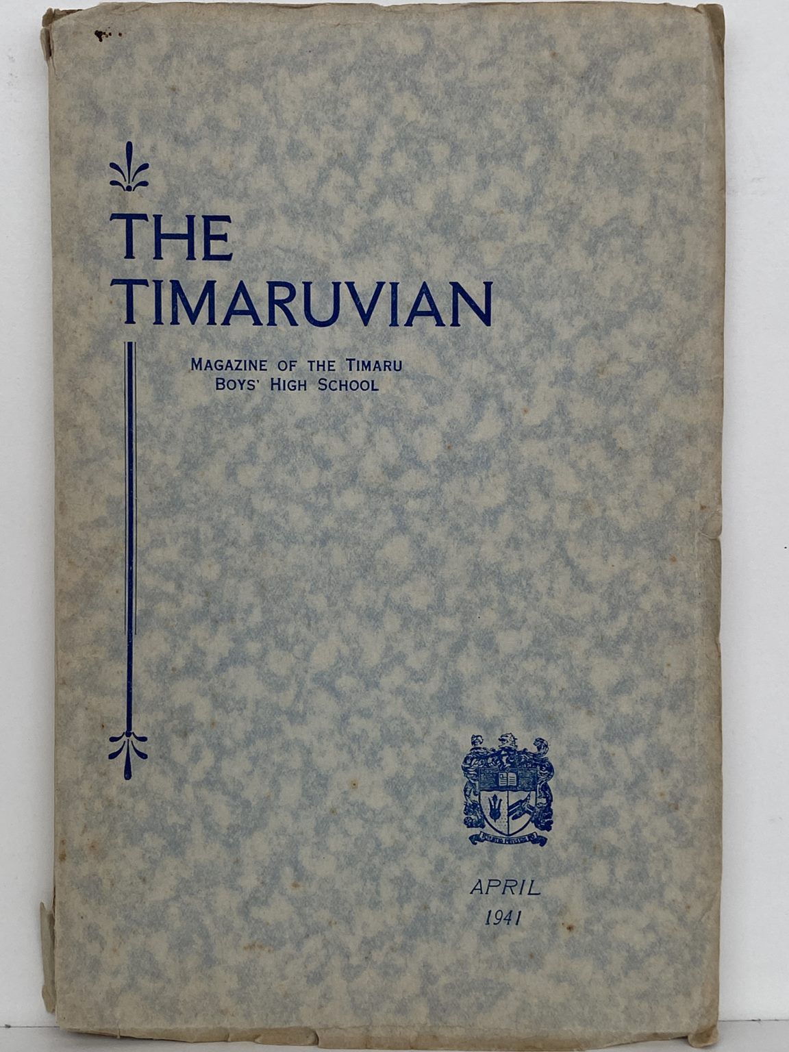 THE TIMARUVIAN: Magazine of the Timaru Boys' High School and its Old Boys' Association 1941