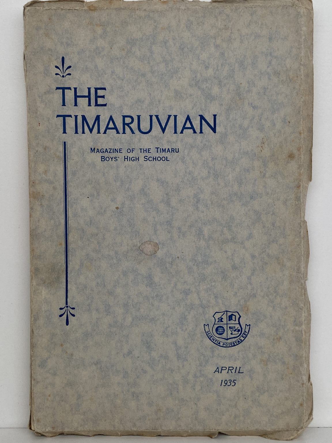 THE TIMARUVIAN: Magazine of the Timaru Boys' High School and its Old Boys' Association 1935