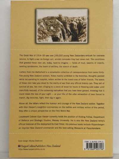 LETTERS FROM THE BATTLEFIELD: New Zealand Soldiers Write Home 1914-18