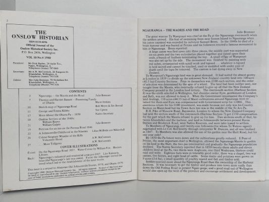 THE ONSLOW HISTORIAN: Vol. 10 - No. 4, 1980