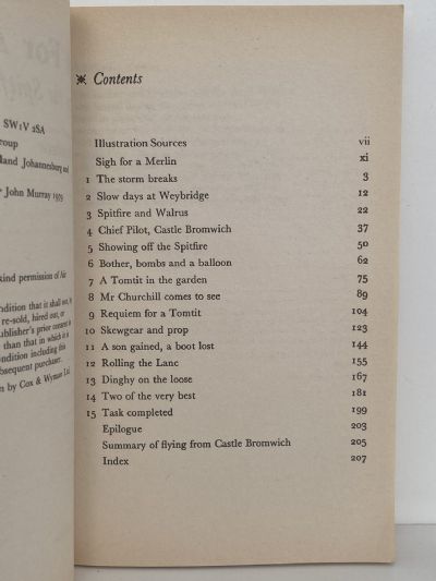 SIGH FOR A MERLIN: Testing the Spitfire by Alex Henshaw