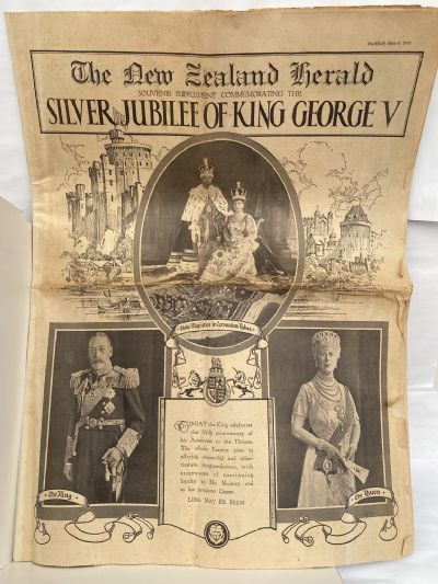OLD NEWSPAPER: The New Zealand Herald - King George V Silver Jubilee 1935