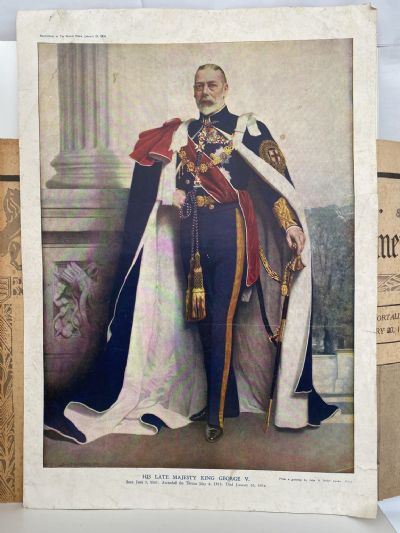 OLD NEWSPAPER: The New Zealand Herald - King George V Memorial, Jan 1936