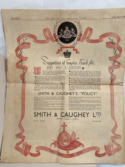 OLD NEWSPAPER: The Auckland Star - King George VI, Coronation Souvenir, May 1937
