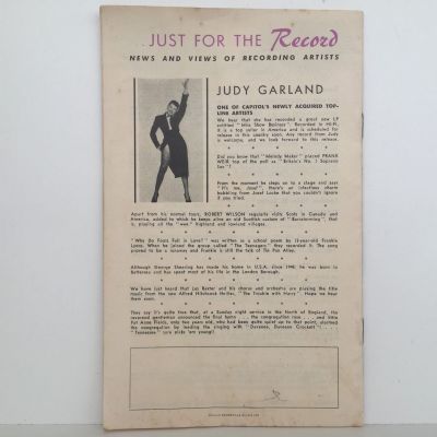 Vintage Catalogue of Recorded Music: His Masters Voice August 1956