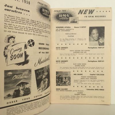 Vintage Catalogue of Recorded Music: His Masters Voice August 1956