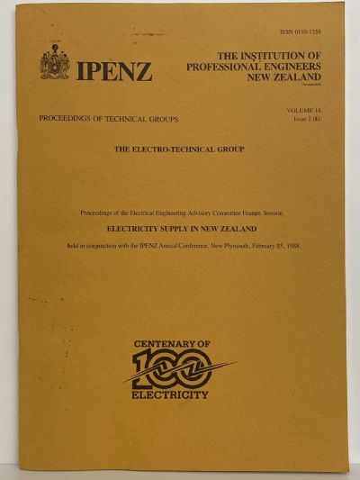 OLD MAGAZINE: The Engineers Institute - Electricity Supply Technical Group 1988