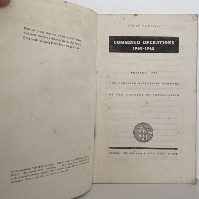 COMBINED OPERATIONS 1940 to 1942 - United We Conquer