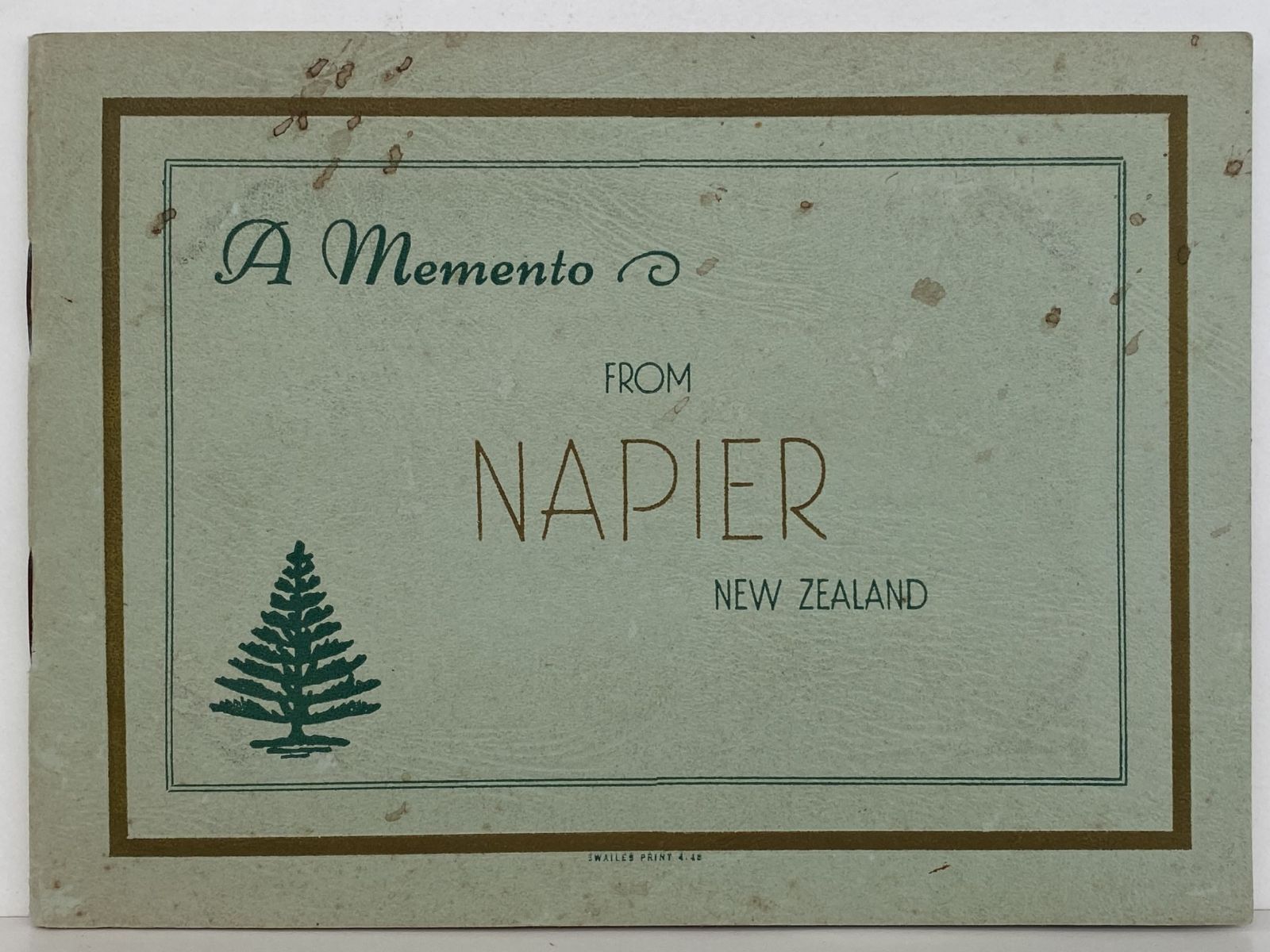 VINTAGE PHOTOS: A Memento from Napier, New Zealand