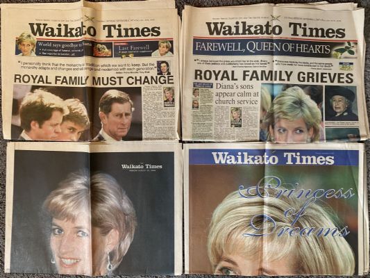 OLD NEWSPAPERS: Waikato Times Papers, September 1997 - Death of Princess Diana