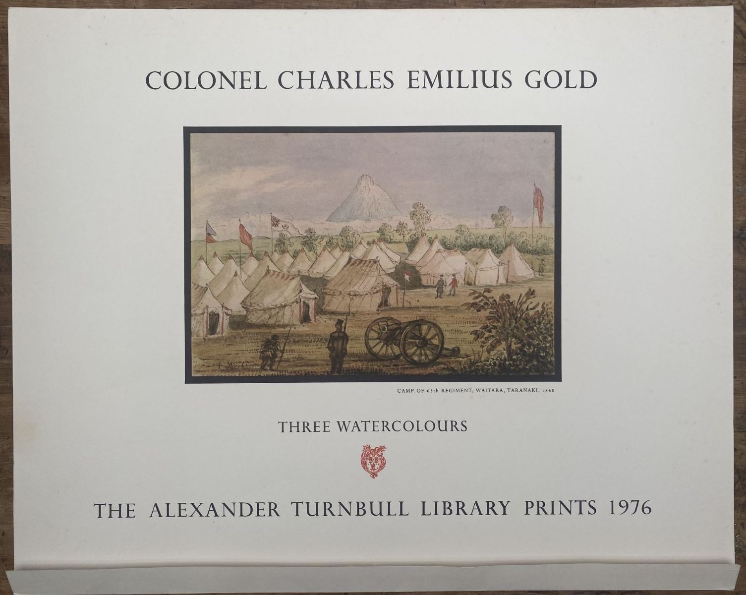 OLD PRINTS: Three Watercolours 1849 - 1860 by Colonel Charles Emilius Gold