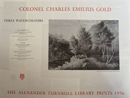 OLD PRINTS: Three Watercolours 1849 - 1860 by Colonel Charles Emilius Gold