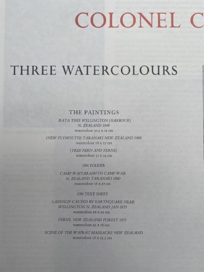 OLD PRINTS: Three Watercolours 1849 - 1860 by Colonel Charles Emilius Gold