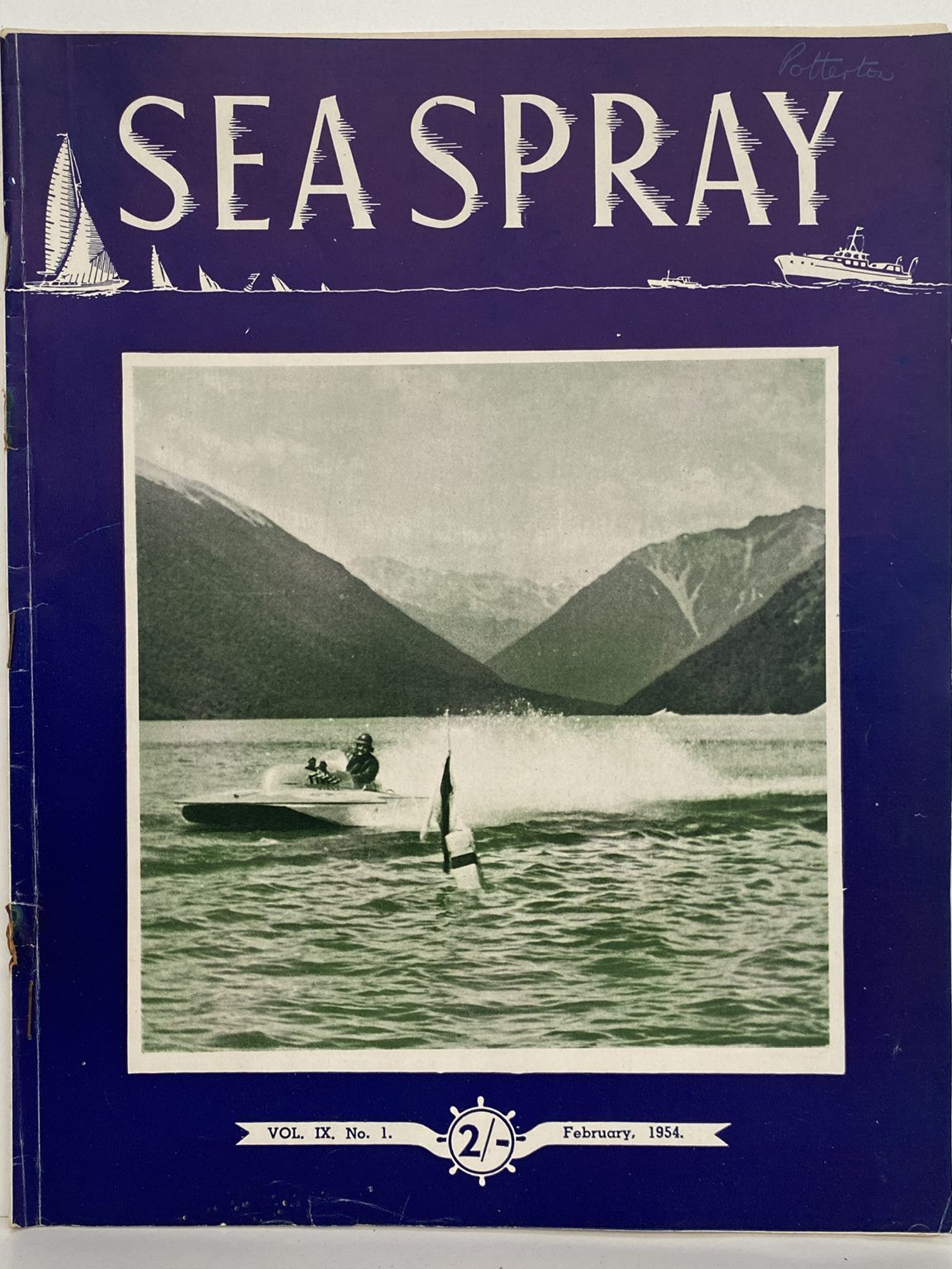 VINTAGE MAGAZINE: Sea Spray - Vol. 9, No. 1 - February 1954