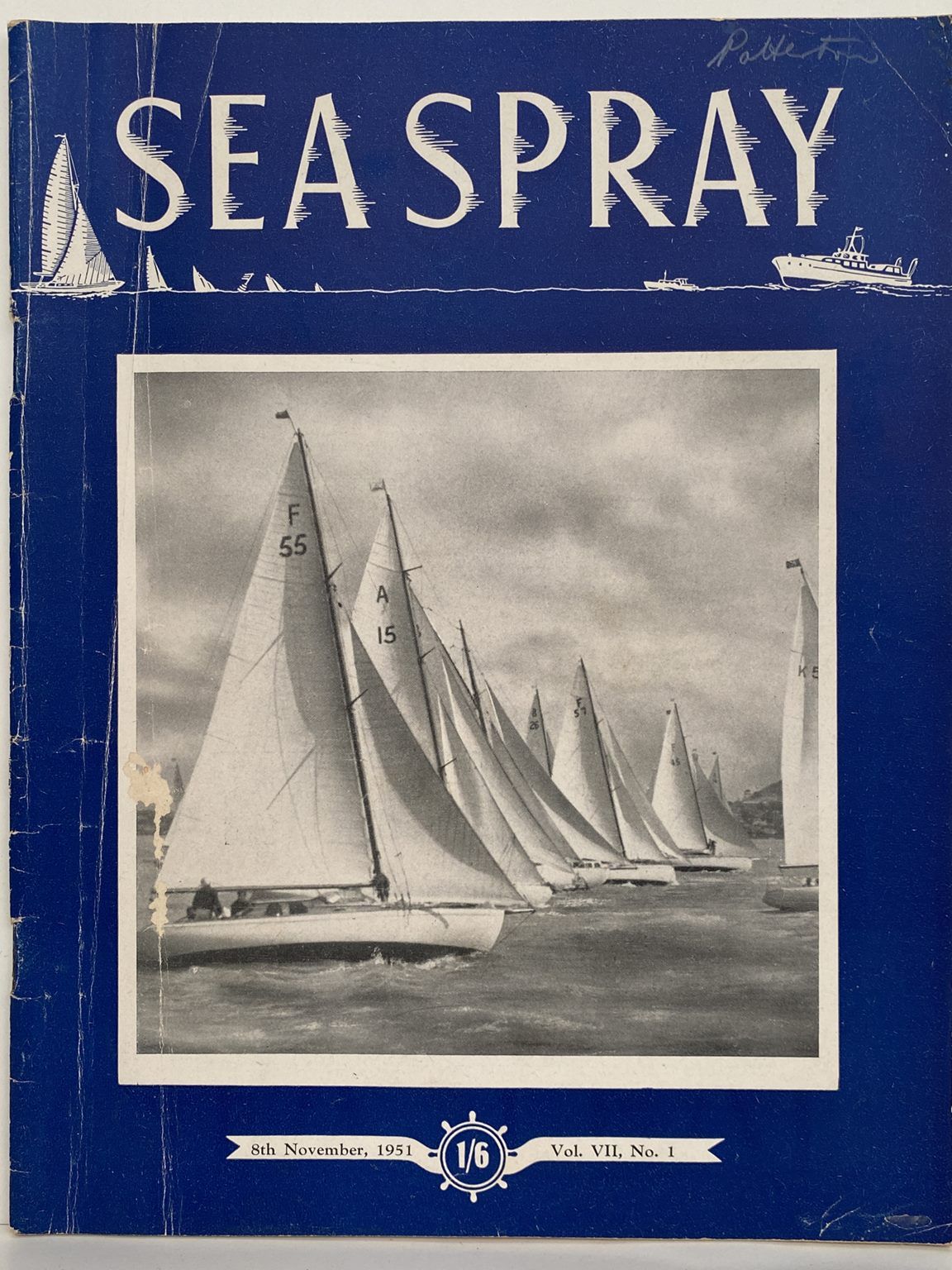 VINTAGE MAGAZINE: Sea Spray - Vol. 7, No. 1 - November 1951