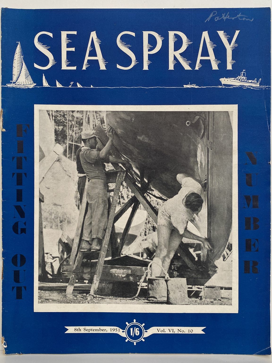 VINTAGE MAGAZINE: Sea Spray - Vol. 6, No. 10 - September 1951