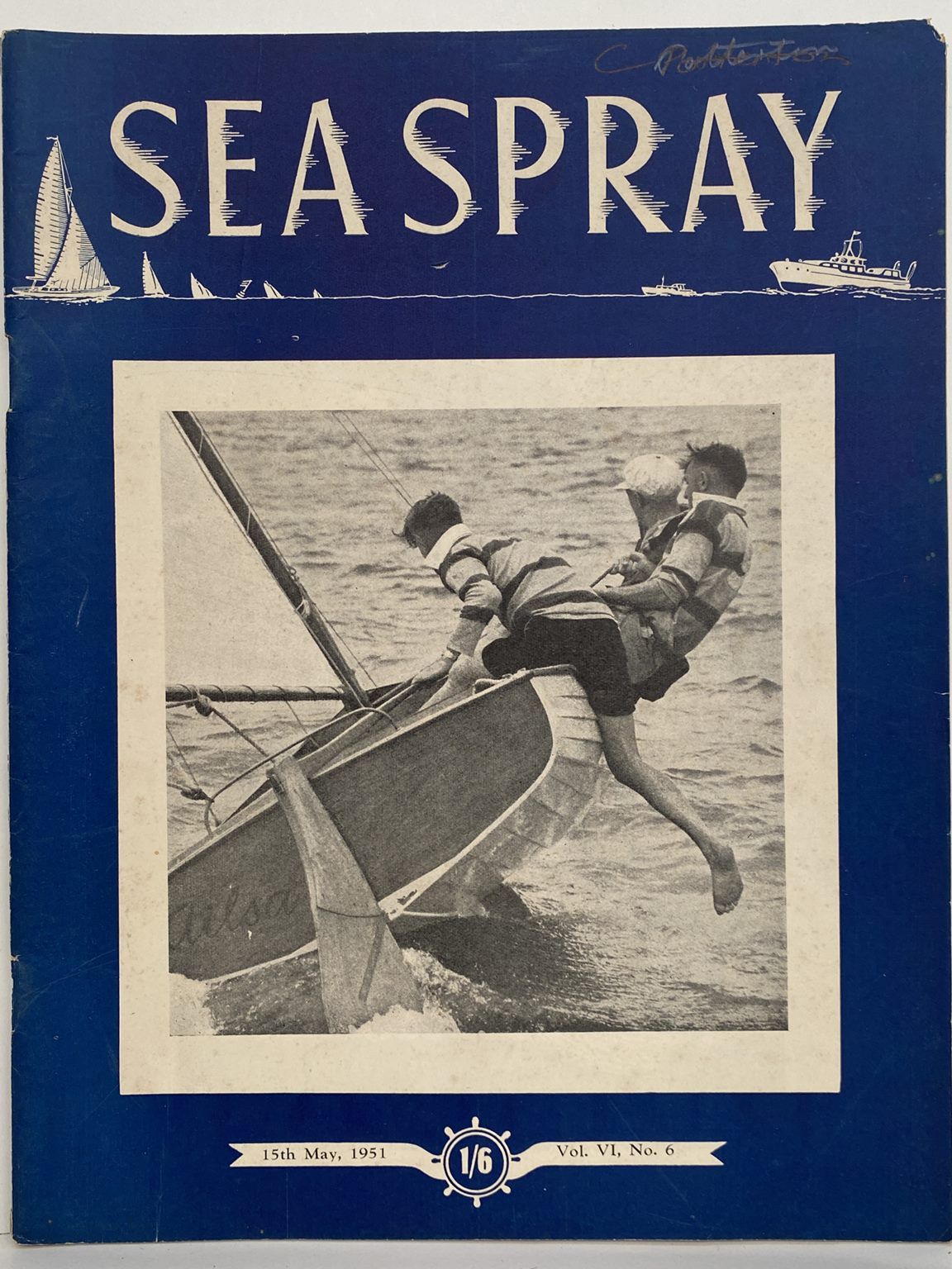 VINTAGE MAGAZINE: Sea Spray - Vol. 6, No. 6 - May 1951